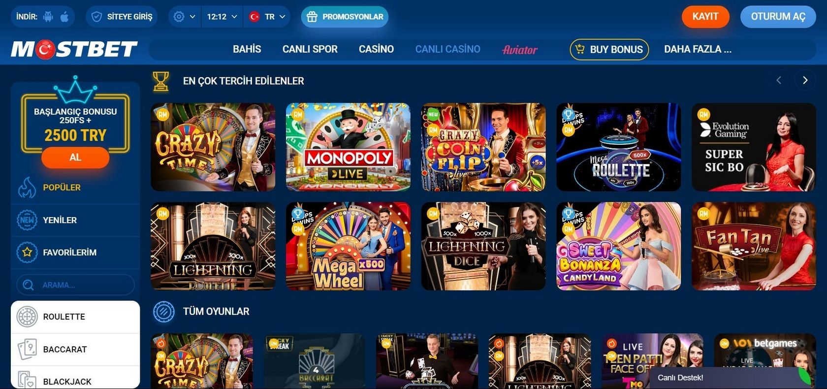 Android için Mostbet 7.5 APK