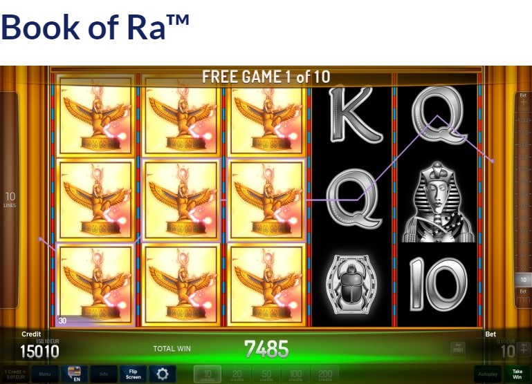 Book of Ra Online Port